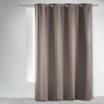 Κουρτίνα Blackout Occult Douceur D'intérieur - 135X280Cm - Καφέ