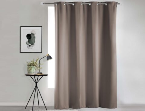 Κουρτίνα Blackout Occult Douceur D'intérieur - 135X280Cm - Καφέ