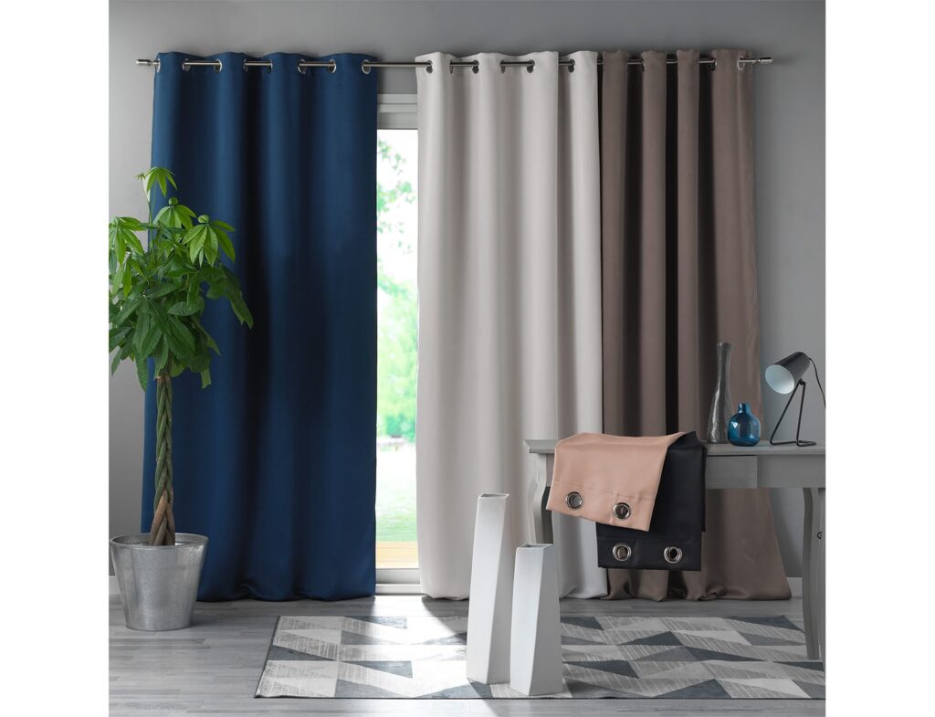 Κουρτίνα Blackout Occult Douceur D'intérieur - 135X280Cm - Καφέ