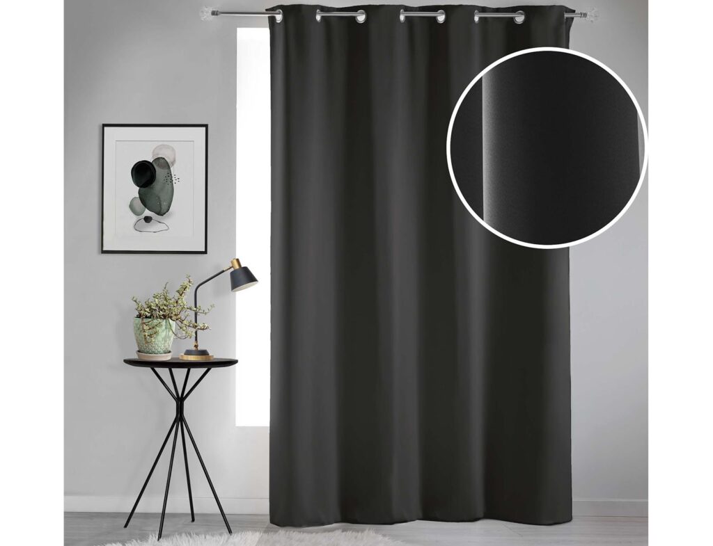 Κουρτίνα Blackout Occult Douceur D'intérieur - 135X280Cm - Μαύρο