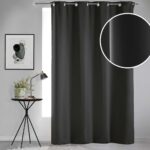 Κουρτίνα Blackout Occult Douceur D'intérieur - 135X280Cm - Μαύρο