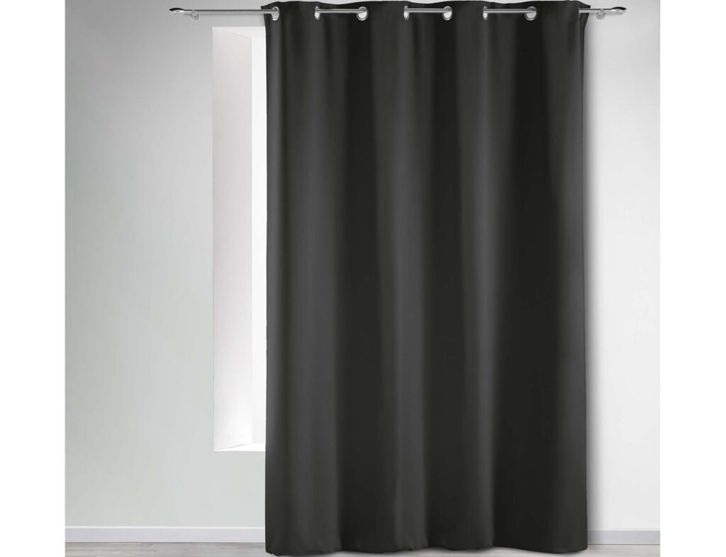 Κουρτίνα Blackout Occult Douceur D'intérieur - 135X280Cm - Μαύρο