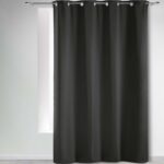 Κουρτίνα Blackout Occult Douceur D'intérieur - 135X280Cm - Μαύρο