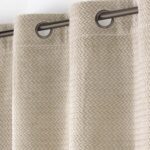 Κουρτίνες & Κουρτινόξυλα Curtain With Eyelets 140 X 240 Cm Plain Embossed F