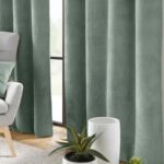 Κουρτίνες & Κουρτινόξυλα Curtain With Eyelets 140 X 240 Cm Plain Embossed F