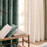 Κουρτίνες & Κουρτινόξυλα Curtain With Eyelets 140 X 240 Cm Plain Embossed F