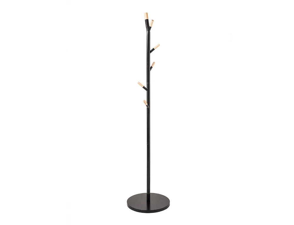 Κρεμάστρες & Καλόγεροι Coat Rack 6H Mtl/Wood Black138934A