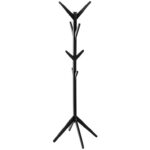 Κρεμάστρες & Καλόγεροι Wood Black Coat Rack 8H 138940A