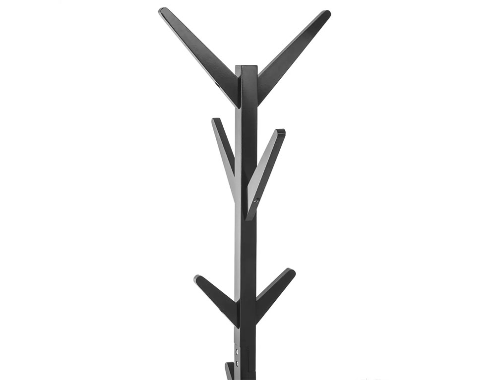 Κρεμάστρες & Καλόγεροι Wood Black Coat Rack 8H 138940A