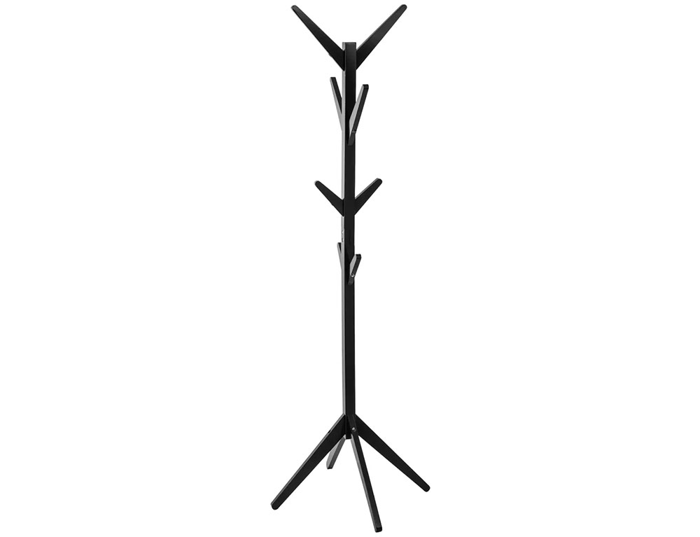 Κρεμάστρες & Καλόγεροι Wood Black Coat Rack 8H 138940A