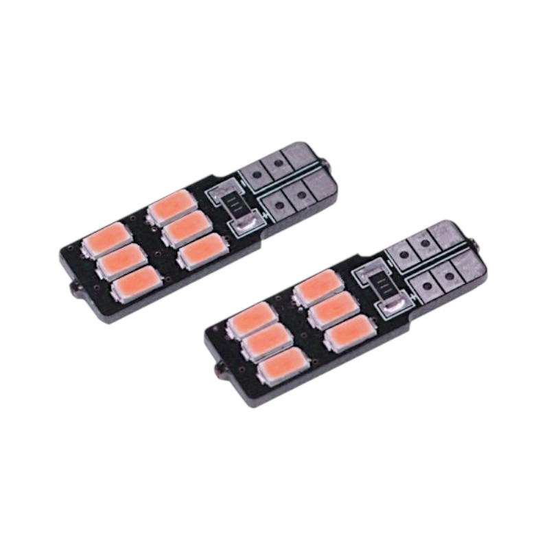 Λαμπτήρες LED - T10 - Canbus - R-DT10F-01AU - 2pcs - 110188 - Red