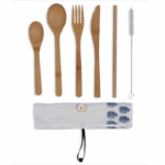 Μαχαιροπίρουνα Σετ Μαχαιροπηρουνα Livoo Bamboo Mes134