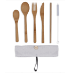 Μαχαιροπίρουνα Σετ Μαχαιροπηρουνα Livoo Bamboo Mes134C