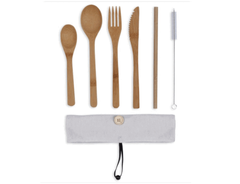 Μαχαιροπίρουνα Σετ Μαχαιροπηρουνα Livoo Bamboo Mes134C