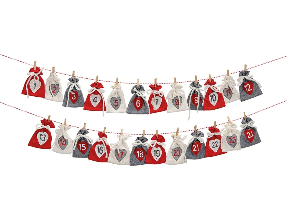 Μαγικά Ημερολόγια Christmas Calender Textile 220 Cm