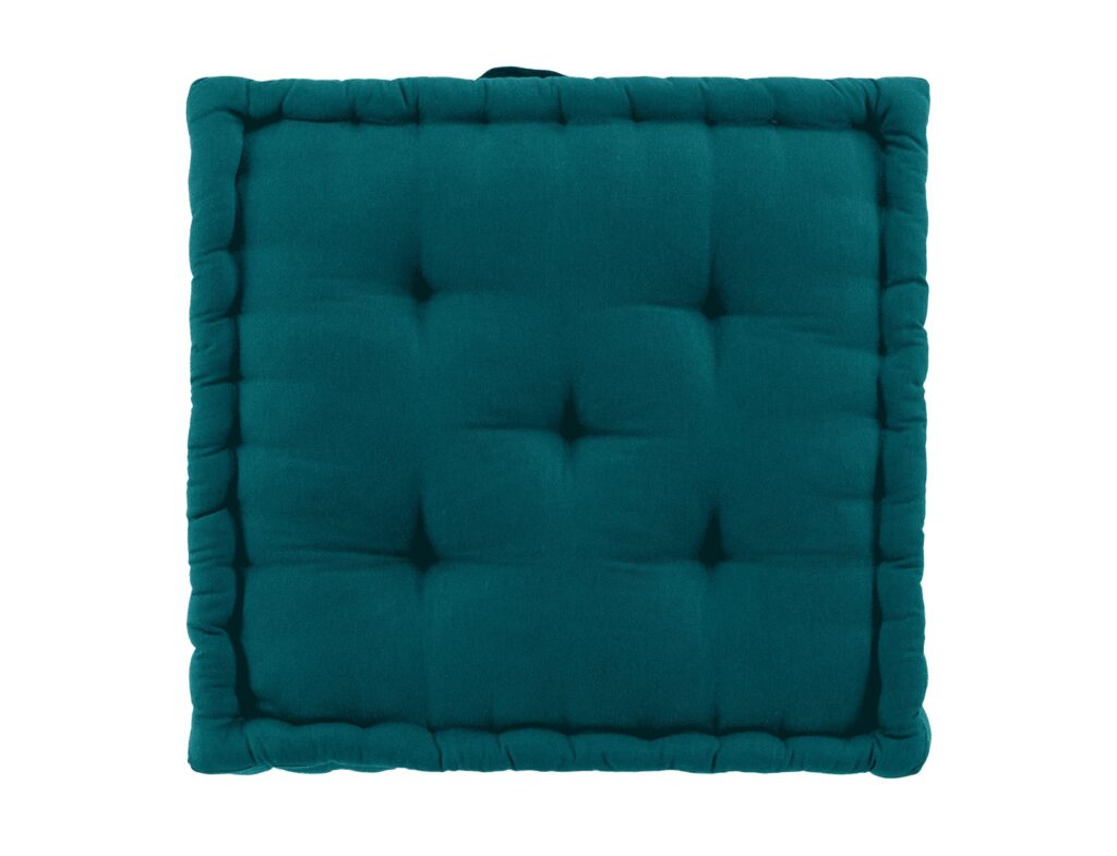 Μαξιλάρι Δαπέδου Twily Douceur D'intérieur - 50X50X10Cm - Πετρόλ