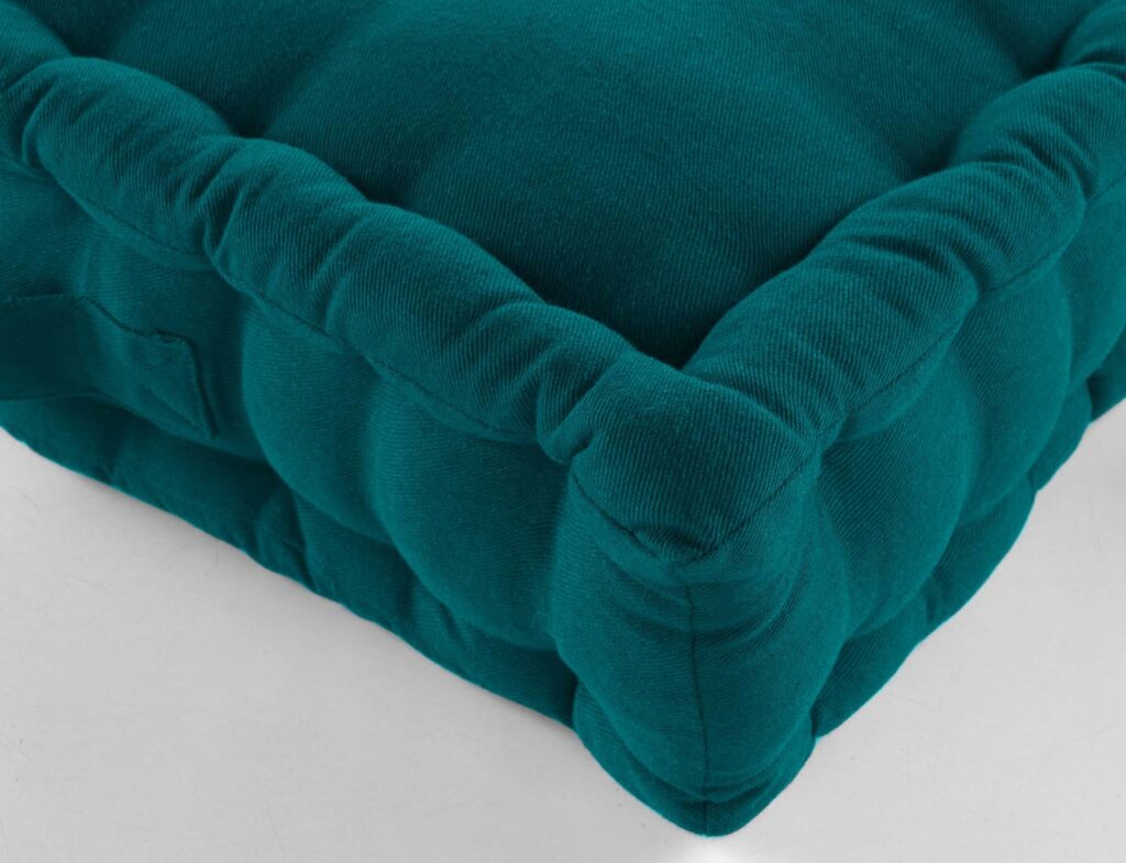 Μαξιλάρι Δαπέδου Twily Douceur D'intérieur - 50X50X10Cm - Πετρόλ