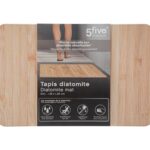 Πατάκια Απορρόφησης Νερού Μετά Το Ντουζ Bamboo Diatomite Bathmat 39X60 174683A