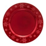 Πιάτα - Σετ Δείπνου/Καφέ Pres Plate Snowflake Red 33Cm 183454Rg