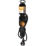 Πολύμπριζα Power Socket 4Way 140Cm Black Kt9000010