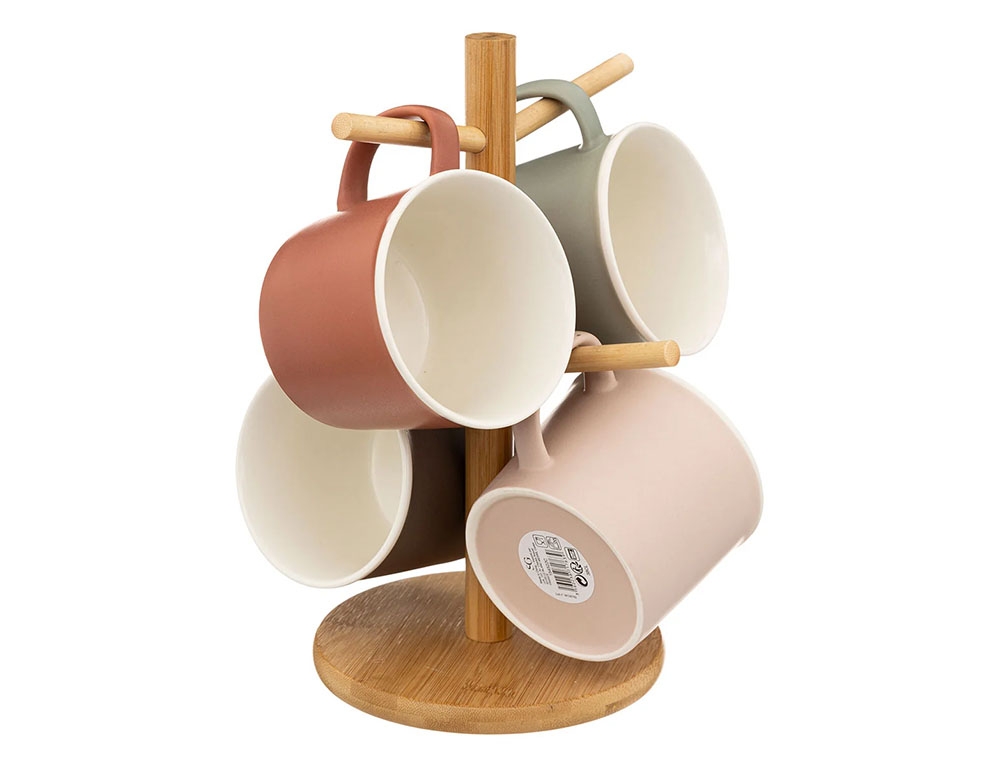 Ποτήρια, Κούπες & Κανάτες Rack 4 Mugs M Nature 38Cl 176983