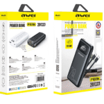 Powerbank - P169K - 20.000mah - AWEI - 002981 - Black