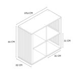 Ραφιέρες & Αποθηκευτικά Κουτιά Rangement Modulable 4 Cases Klaus M1 Hd0241Fs