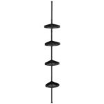 Ραφιέρες Ντουζ Black Telescopic Shower Shelf 200130