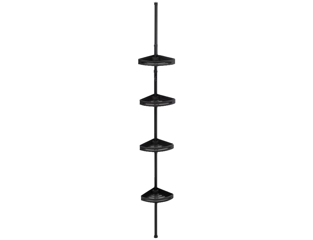 Ραφιέρες Ντουζ Black Telescopic Shower Shelf 200130