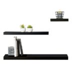 Ραφιέρες/Ράφια Τοίχου Wall Shelf 80Cm Black 138954A