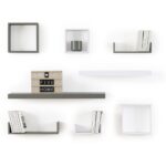 Ραφιέρες/Ράφια Τοίχου Wall Shelf 80Cm Black 138954A