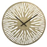 Ρολόγια Εσωτερικού Χώρου Ptmd Wall Clock Derandi Gold-Coloured 59 Cm