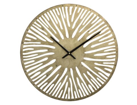 Ρολόγια Εσωτερικού Χώρου Ptmd Wall Clock Derandi Gold-Coloured 59 Cm