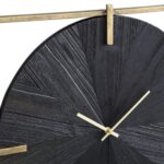 Ρολόγια Εσωτερικού Χώρου Ptmd Wall Clock Oxxo Gold-Coloured/Black 53 Cm