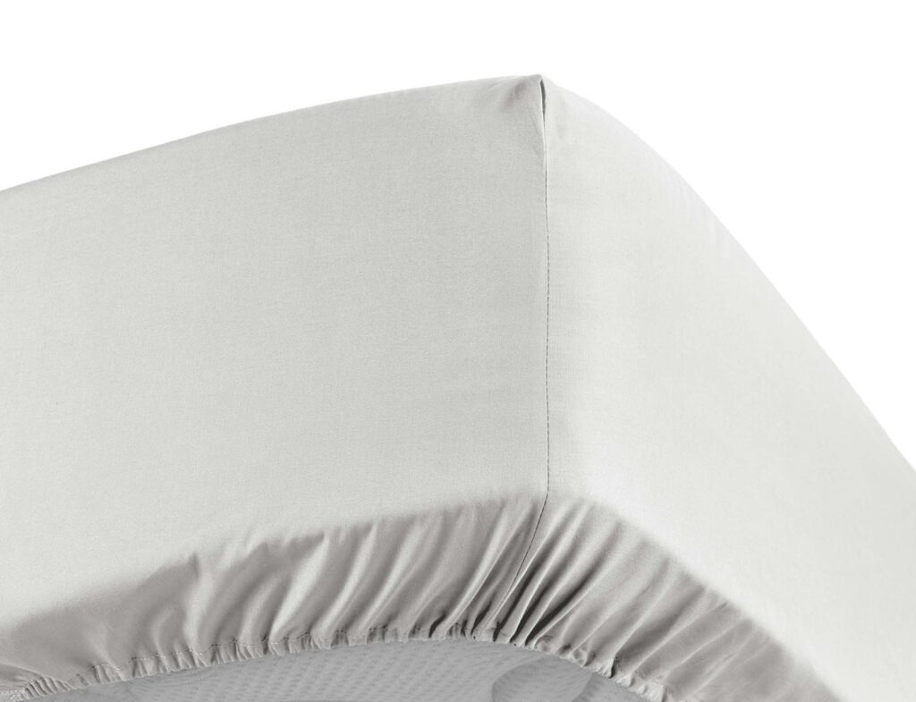 Σεντόνι Percaline  Douceur D'intérieur - Λάστιχο - 160X200Cm - Λευκό