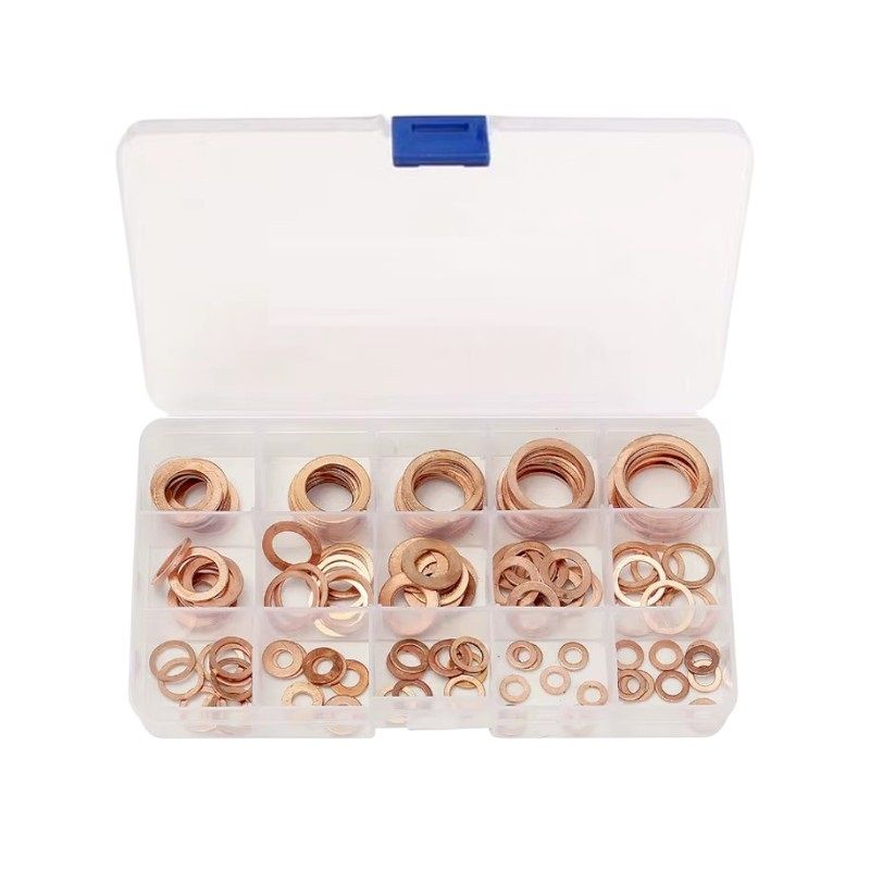 Σετ χάλκινες ροδέλες στεγανοποίησης - 150pcs - 567891