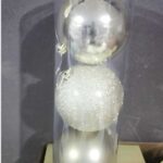 Σετ Χριστουγεννιάτικες μπάλες - 12cm - 3pcs - 326123 - White