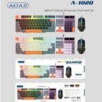 Σετ ενσύρματο πληκτρολόγιο & ποντίκι Gaming - A1020 - 655560 - Black