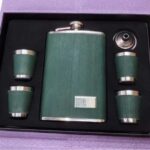 Σετ φλασκί ποτού με ποτήρια - JH-4 - 270799 - Green