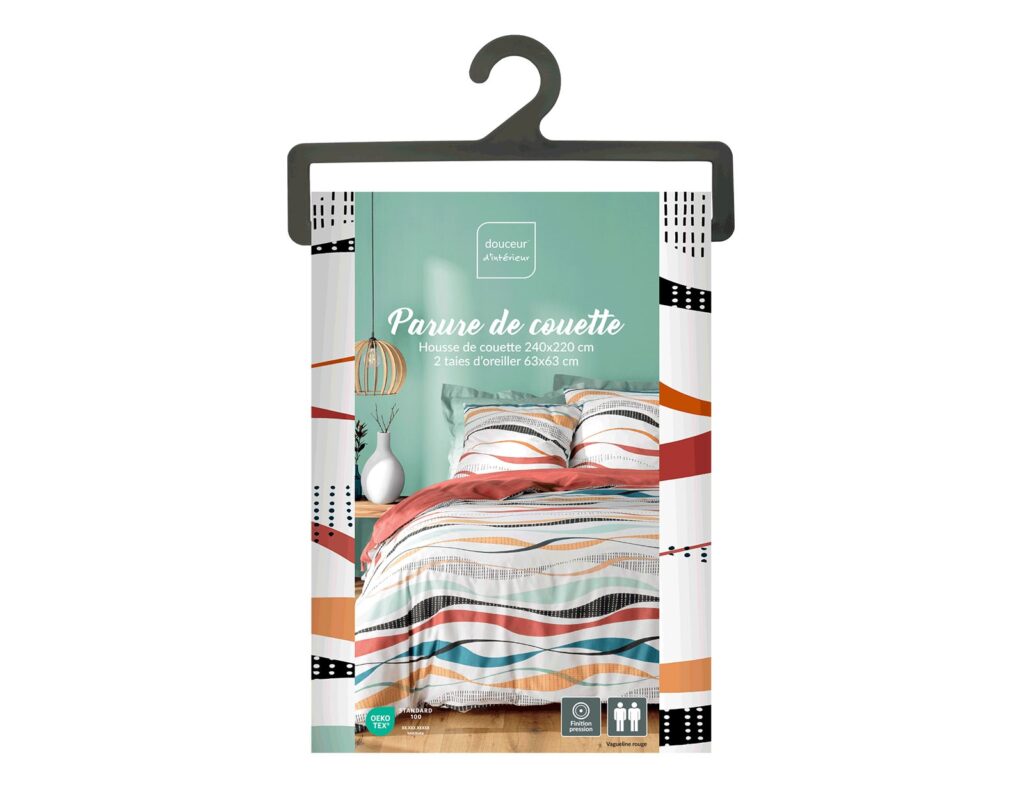 Σετ Παπλωματοθήκη-Μαξιλαροθήκη Douceur D'intérieur - 220X240Cm - 3 Τμχ