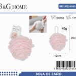 Σφουγγάρια μπάνιου δίχτυ σε σετ 5Χ - Light Pink - 24965