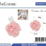Σφουγγάρια μπάνιου δίχτυ σε σετ 5Χ - Pink - 24971