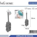 Σφουγγάρια μπάνιου δίχτυ σε σετ 6Χ - Grey - 26185