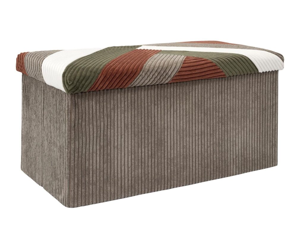 Σκαμπό & Πουφ Patchwork Folding Bench Box Scott Hd0551