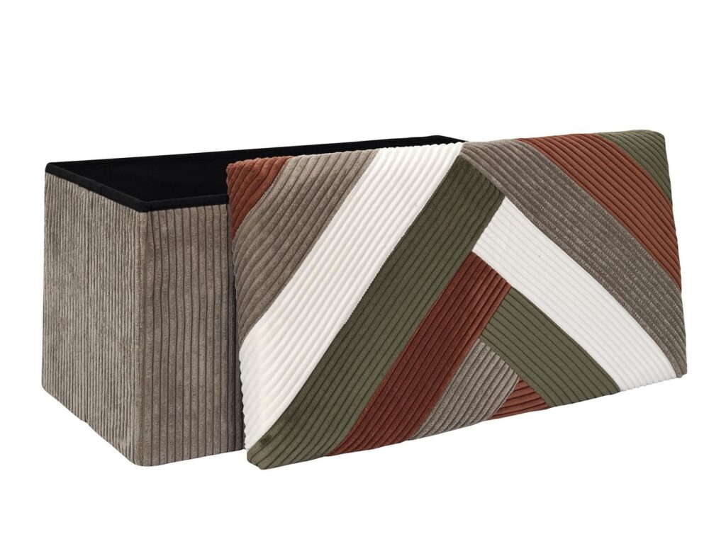 Σκαμπό & Πουφ Patchwork Folding Bench Box Scott Hd0551