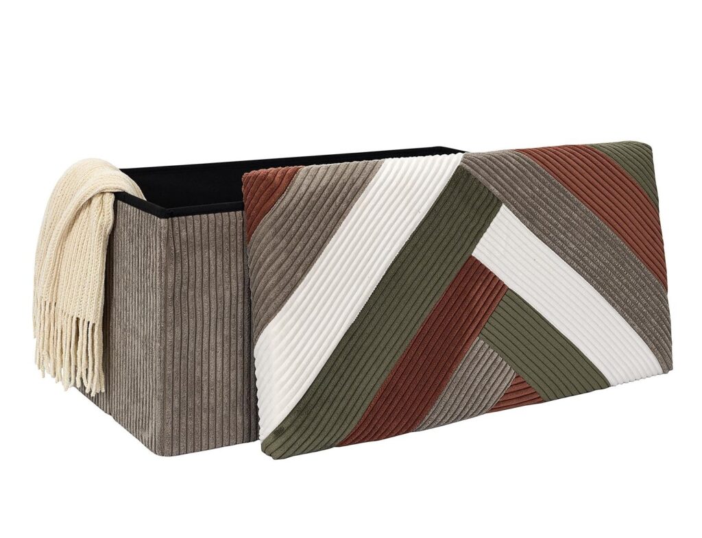 Σκαμπό & Πουφ Patchwork Folding Bench Box Scott Hd0551