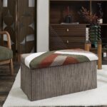 Σκαμπό & Πουφ Patchwork Folding Bench Box Scott Hd0551