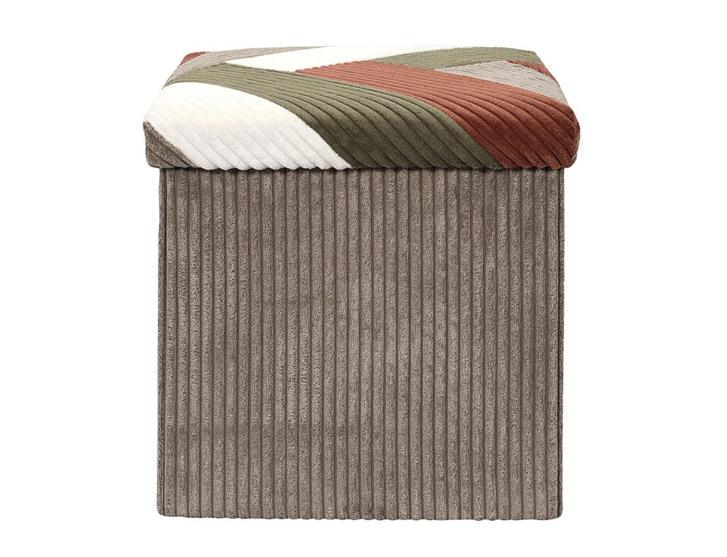 Σκαμπό & Πουφ Patchwork Folding Pouffe Box Cotele Scott Hd0550