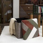 Σκαμπό & Πουφ Patchwork Folding Pouffe Box Cotele Scott Hd0550