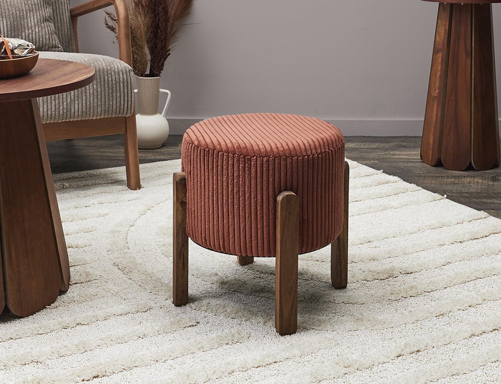 Σκαμπό & Πουφ Scott Side Stool Terracotta Hd0336